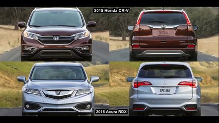 2015 Honda CR-V VS 2015 Acura RDX CAR VS CAR DESIGN