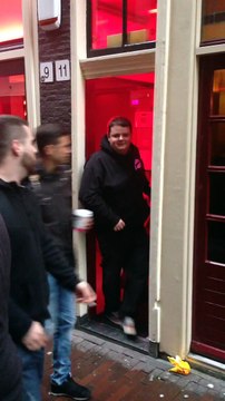 English Guy celebrates First Time with Girl in Amsterdam Red Lights District