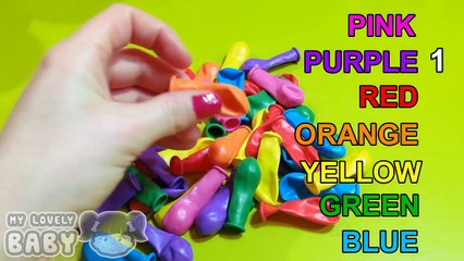 Learn Colors with Balloons and Surprise Eggs! Funny Learning Contest!