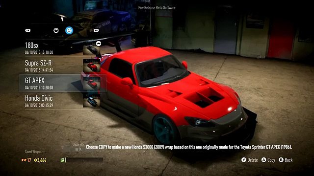 NEED FOR SPEED 2015 Honda s2000 Bodykit Customization Tuning Drift HD PS4XBOX ONE PC_3