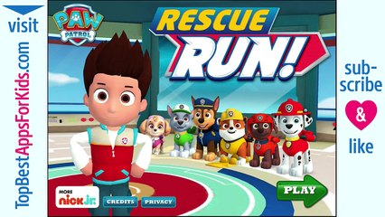 PAW Patrol: Rescue Run Nickelodeon Game App for Kids