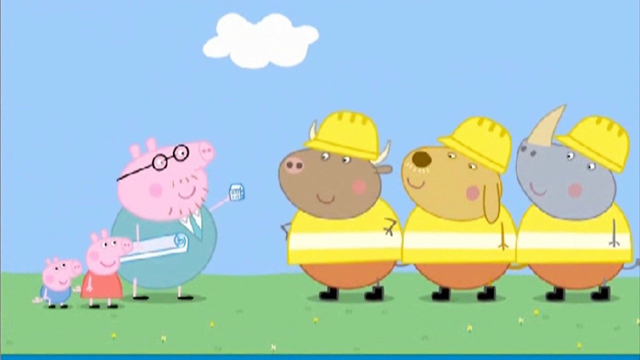 Свинка Пеппа строит дом Мультфильм для детей.
