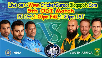 India v South Africa, 5th ODI, Mumbai