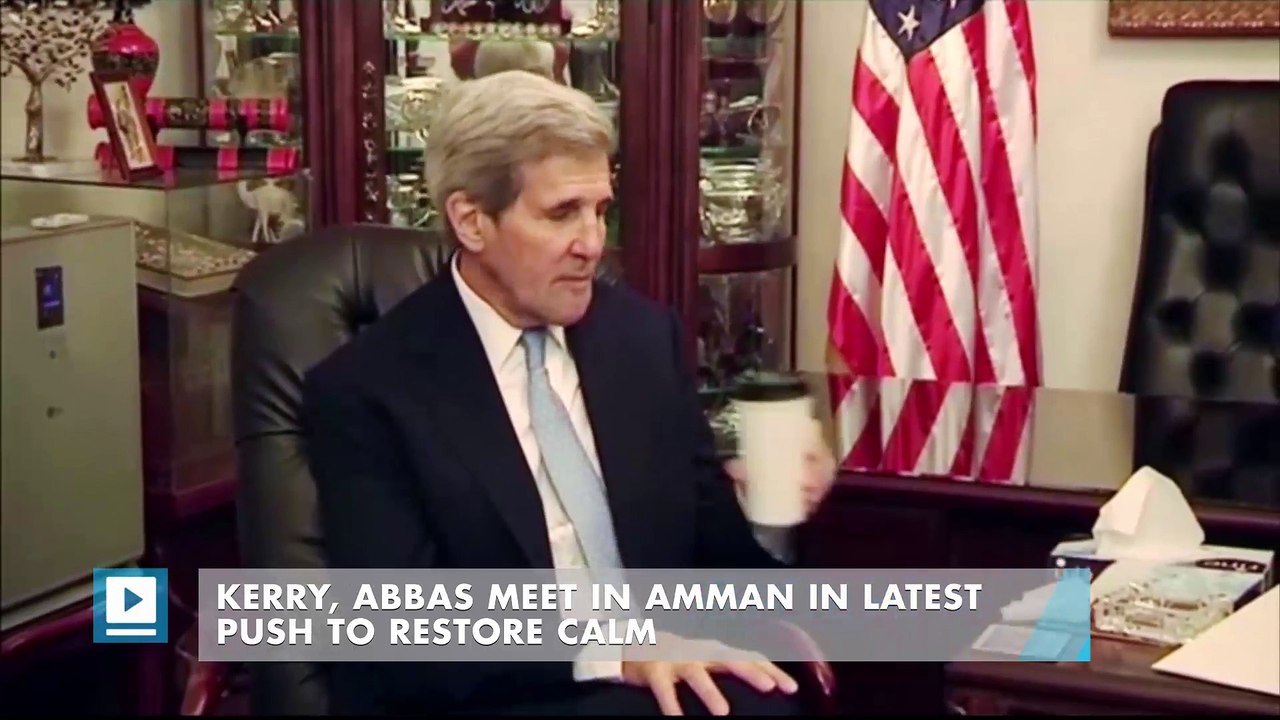 Kerry, Abbas meet in Amman in latest push to restore calm