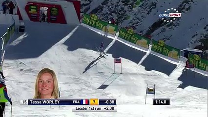 La seconde manche de Tessa Worley à Sölden