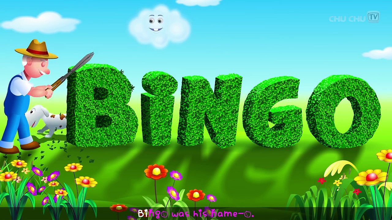 BINGO Dog Song Nursery Rhyme With Lyrics Cartoon Animation Rhymes & Songs for Children