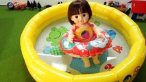 ぽぽちゃん人形 プールもお風呂も大丈夫！夏にぴったり！浮き輪付きプールもいっしょぽぽちゃんおもちゃ
