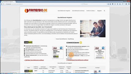 Geschäftskonto Vergleich - jetzt online eröffnen und Geld sparen!