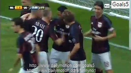 Carlos Bacca Goal AC Milan 1 - 0 Sassuolo Serie A 25-10-2015