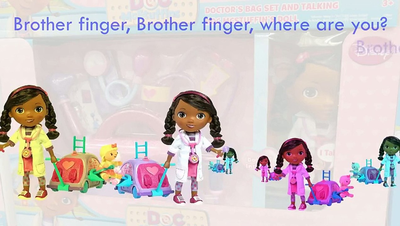 Doc McStuffins 2 Finger Family Song Daddy Finger Nursery Rhymes Nurse Skate Car Sheeps Ful