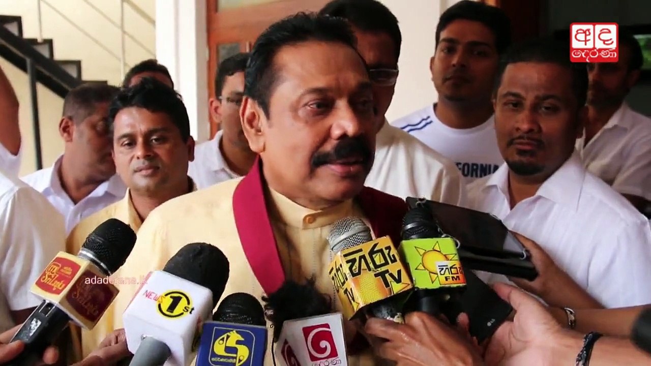 Mahinda speaks about the underground bunker