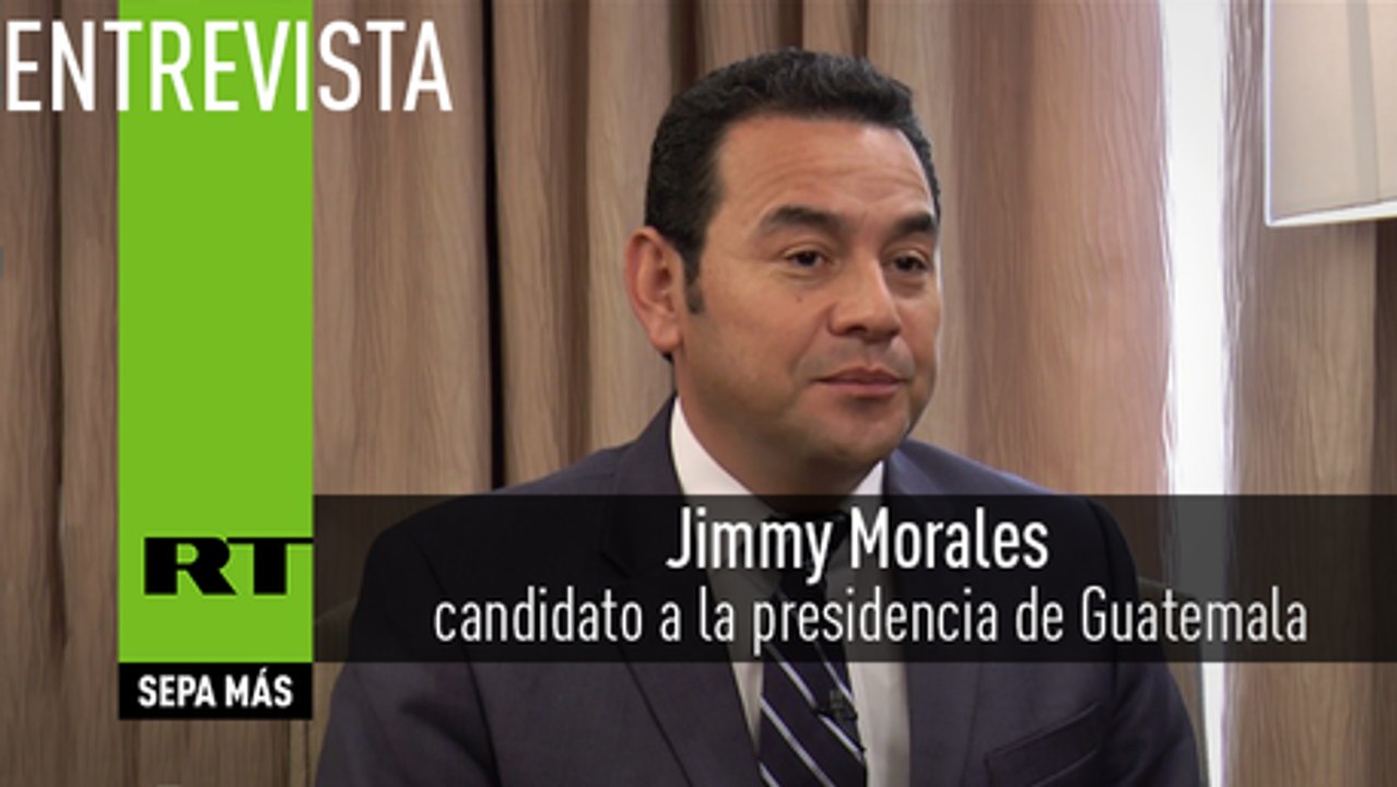 Entrevista con Jimmy Morales, candidato a la presidencia de Guatemala