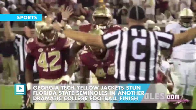 Georgia Tech Yellow Jackets stun Florida State Seminoles in another dramatic college football finish