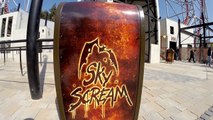 Sky Scream Roller Coaster POV Premier Launched Ride Holiday Park Germany