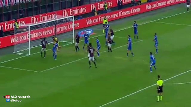 Luiz Adriano Goal AC Milan vs Sassuolo 2-1 2015