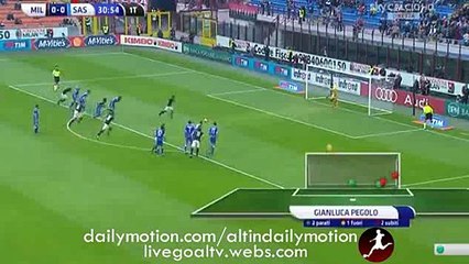 All Goals & Highlights Milan 2-1 Sassuolo Serie A 25.10.2015 HD