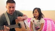 (1) Father & Daughter Singing Together -)