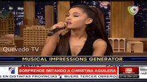 Ariana Grande y su sorprendente imitación de Britney Spears y Christina Aguilera