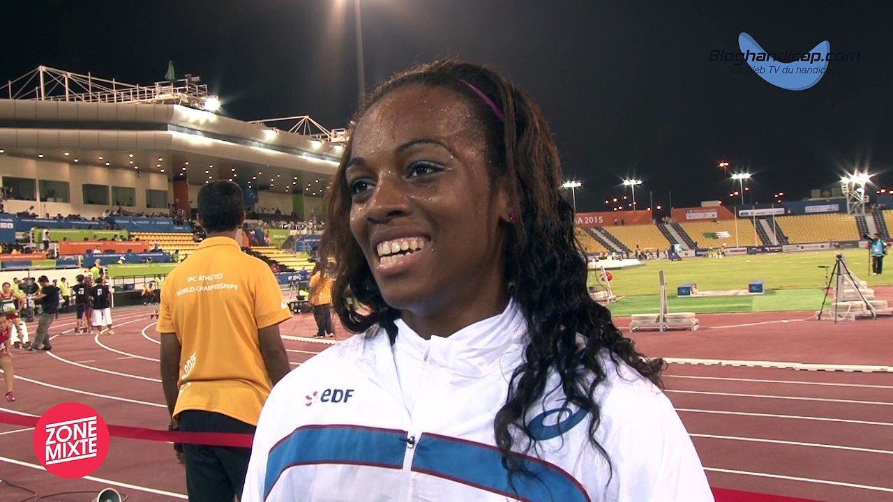 Mandy François-Elie - Finale 400m T37 - Médaille d'argent