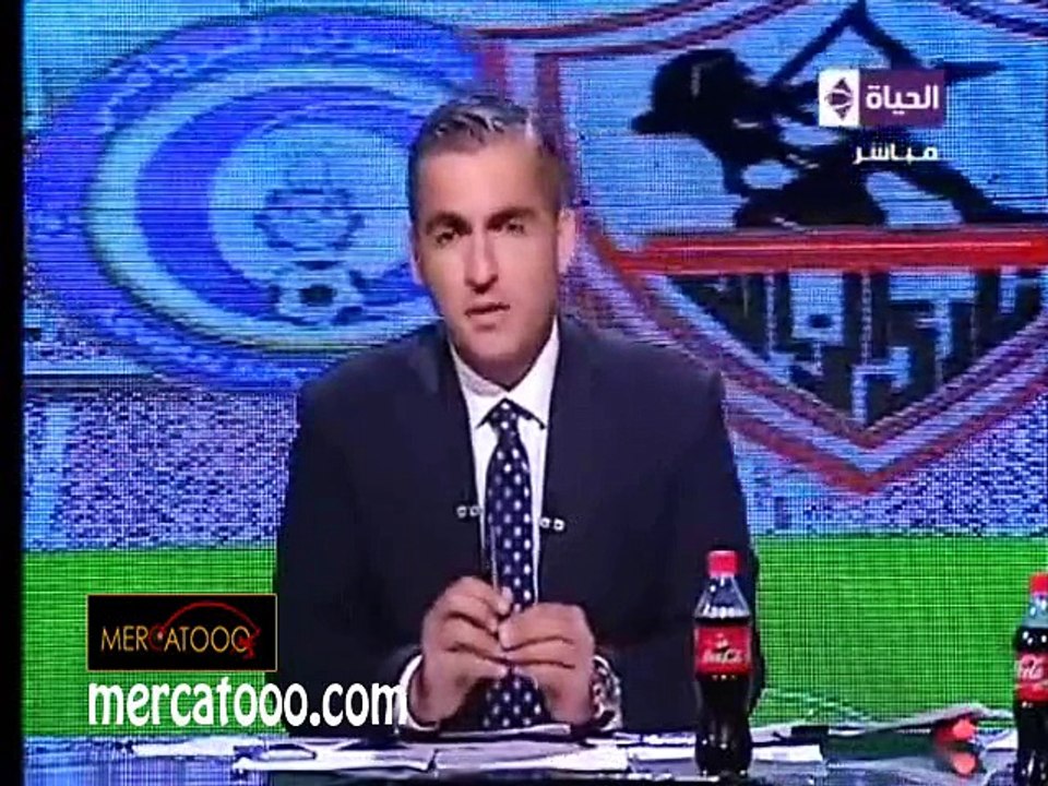 شاهد خناقة حسام حسن والمدير الفني لفريق مصر المقاصة و طرد حسام