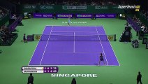 Maria Sharapova vs Agnieszka Radwanska Best Point WTA Finals Singapore 2015