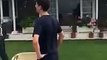 Imran Khan playing cricket with his sons