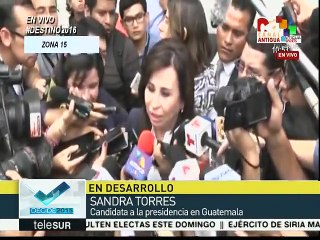 Sandra Torres: En Guatemala se fiscaliza y defiende el voto