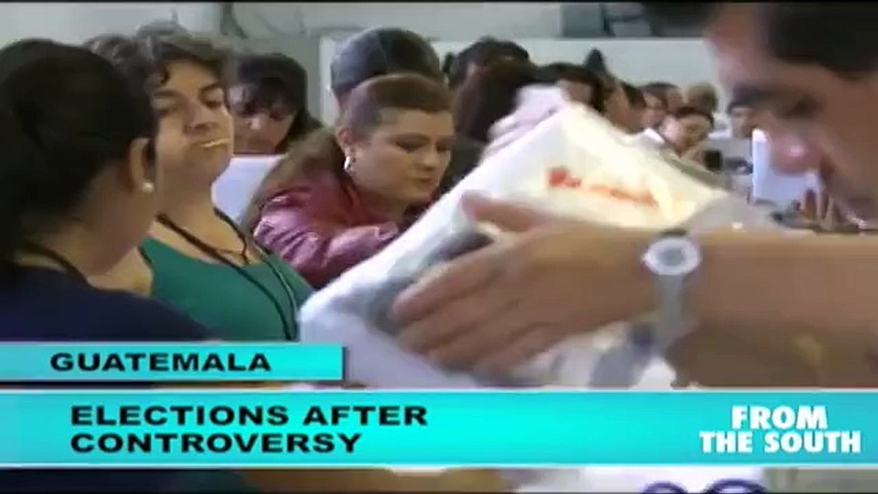 Guatemalan Casting Ballots in Presidential Run-Off Elections