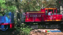 THOMAS AND FRIENDS Train Rides for kids Thomas Land Edaville USA amusement park Ryan ToysR