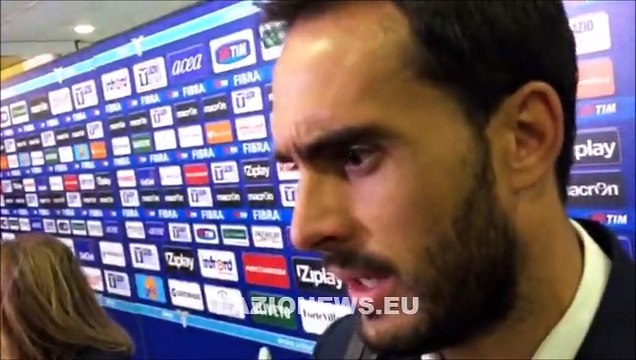 Gentiletti in zona mista al termine di Lazio-Torino 25-10-2015