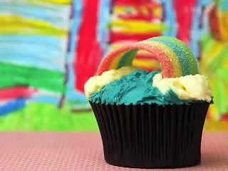 RAINBOW CUPCAKES! Very easy for unicorn rainbow party by Charli