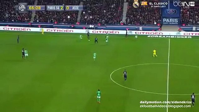 3-0 Zlatan Ibrahimovic GOAL, Cavani Asssist - Paris Saint Germain v. Saint Etienne 25.10.2015 HD