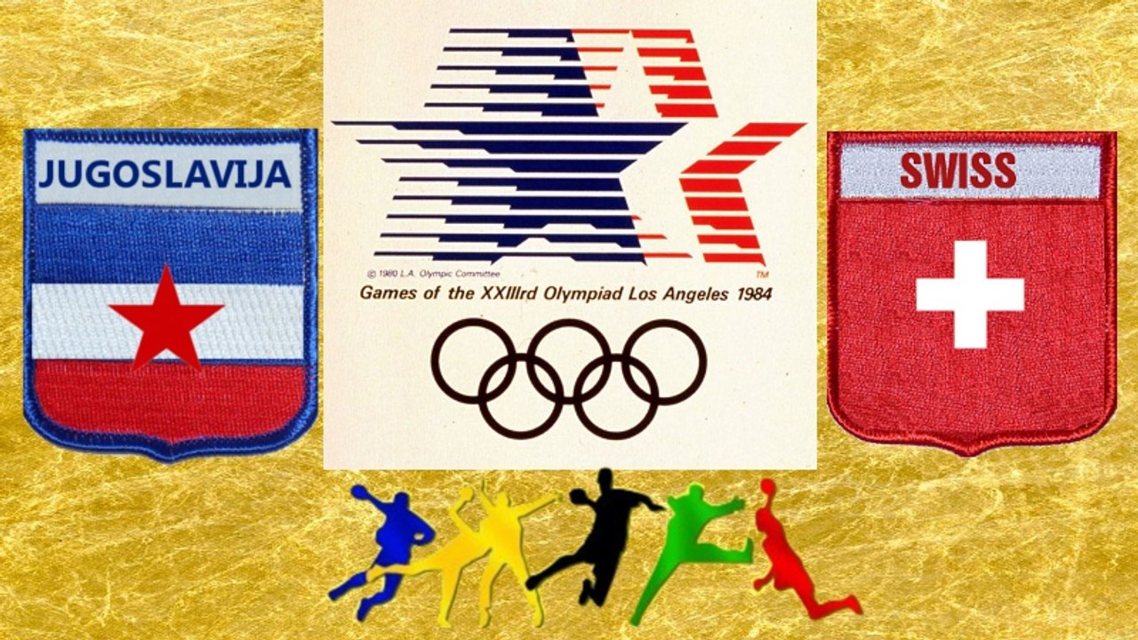 HANDBALL гандбол LOS ANGELES 1984 JUGOSLAVIJA SWISS
