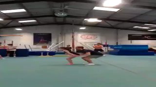 Insane Cheerleader Toss