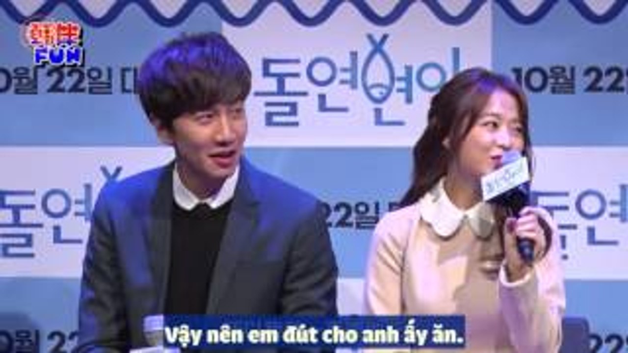 [Vietsub] 20150924 Collective Invention press conference Lee Kwang Soo & Park Bo Young Cut