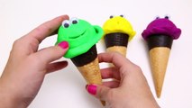 Play-Doh Ice Cream Cone Surprise Eggs Minnie Mouse Dora explorer Planes