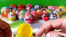 40 Surprise Eggs, Unwrapping Kinder Surprise, Spiderman, Cars, Spongebob Disney Pixar