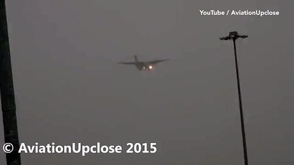 Le pilote interrompt l’atterrissage au dernier moment !