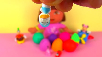 Play-Doh Surprise Eggs! Dora the Explorer PlayDoh Surprise eggs Princess Thomas Donald Duc