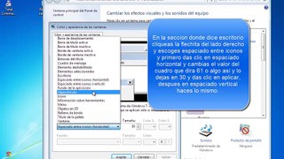 agrandar o disminuir iconos escritorio win7