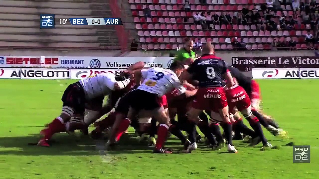 PROD2 - Résumé Béziers/Aurillac : 54-40 - J6 - Saison 2015/2016