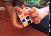 Clever Kid Solves Rubix Cube in Just Seven Seconds