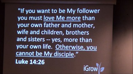 October 25, 2015. "IGrow - Building for Life, Building a Great Life of Commitment" Part 5b.