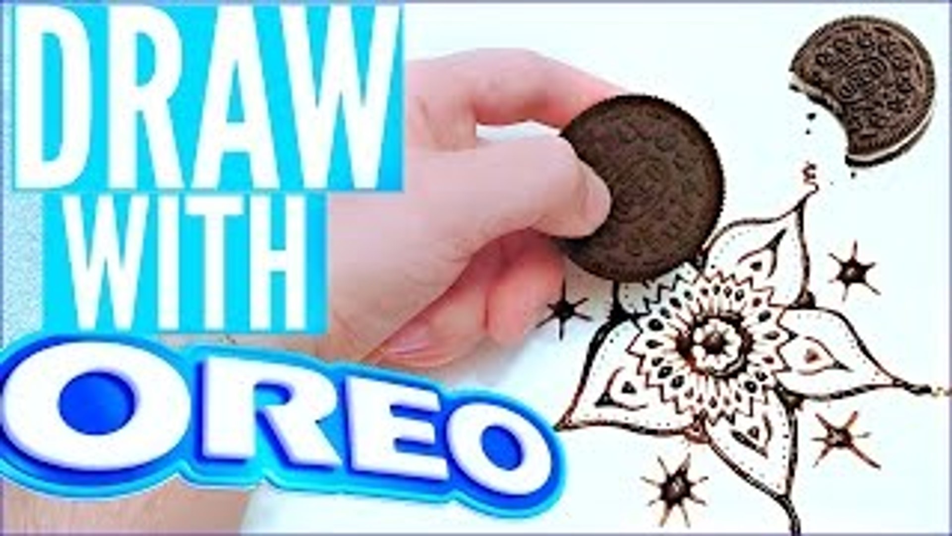 How To Draw With Oreos Diy Oreo Art Dailymotion Video