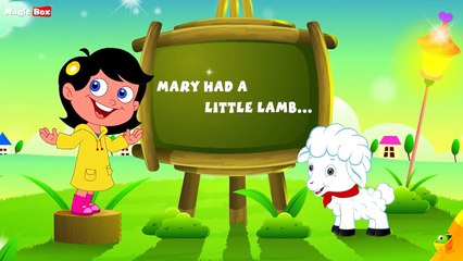 Karaoke: Marry Had A Little Songs With Lyrics Cartoon/Animated Rhymes For Kids