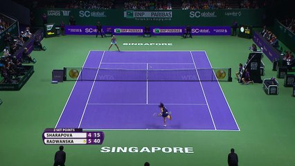 Singapour - Sharapova vient à bout de Radwanska