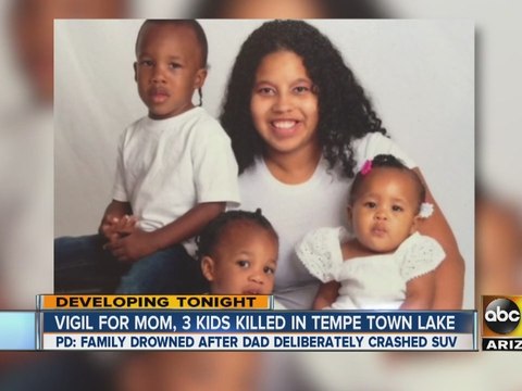 Touching tribute for Valley mom and three kids who drowned