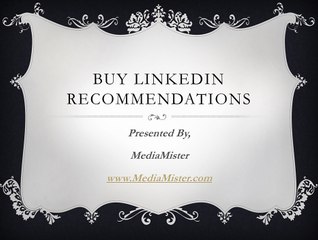 Buy LinkedIn Recommendations