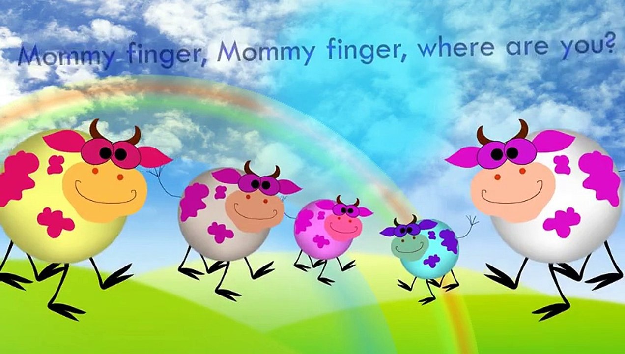 Cow Finger Family Bull Song Daddy Finger Nursery Rhymes Full animated cartoon english 2015