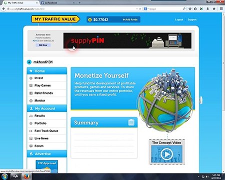 Paidverts How to Buy shares in My Traffic Value MTV using Paidverts balnc in Urdu-Hindi - Video Dailymotion